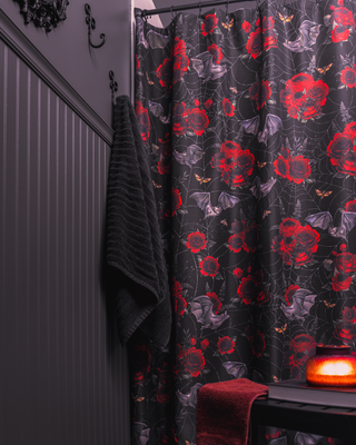 Shower Curtain - Nocturnus Red
