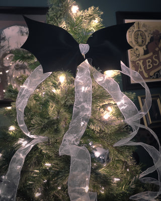 Bat Bow Tree Topper