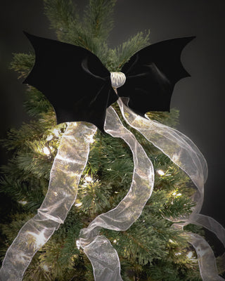 Bat Bow Tree Topper
