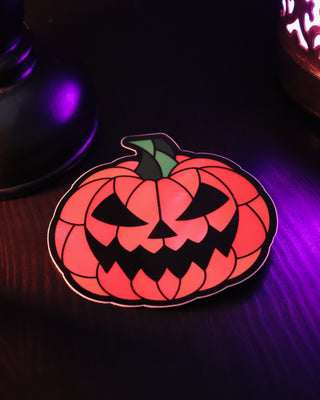Holographic "Stained Glass Jacko" Sticker - 3"