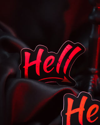 Holographic "This Way to Hell" Sticker - 3"