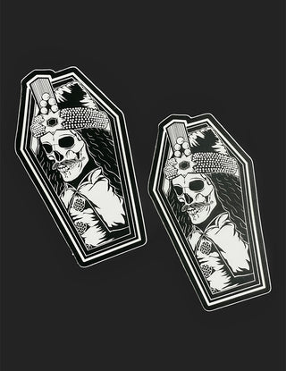 Matte "Vlad Coffin" Sticker - 4"