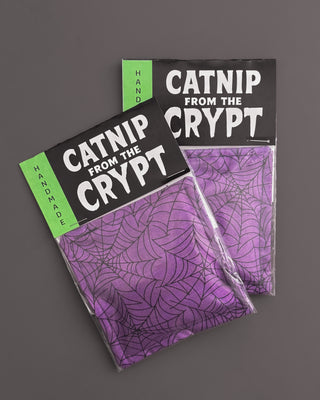 Catnip Toy - Purple Spiderweb
