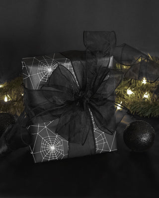 Gift Wrap Sheets (3) - Spiderwebs