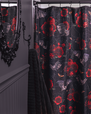 Shower Curtain - Nocturnus Red