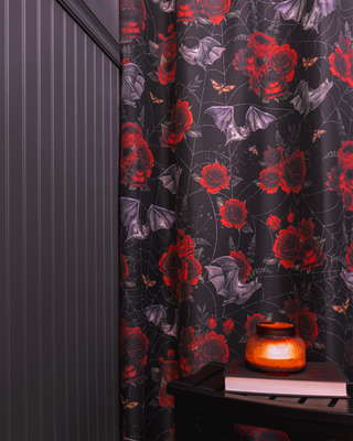 Shower Curtain - Nocturnus Red