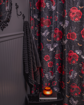 Shower Curtain - Nocturnus Red