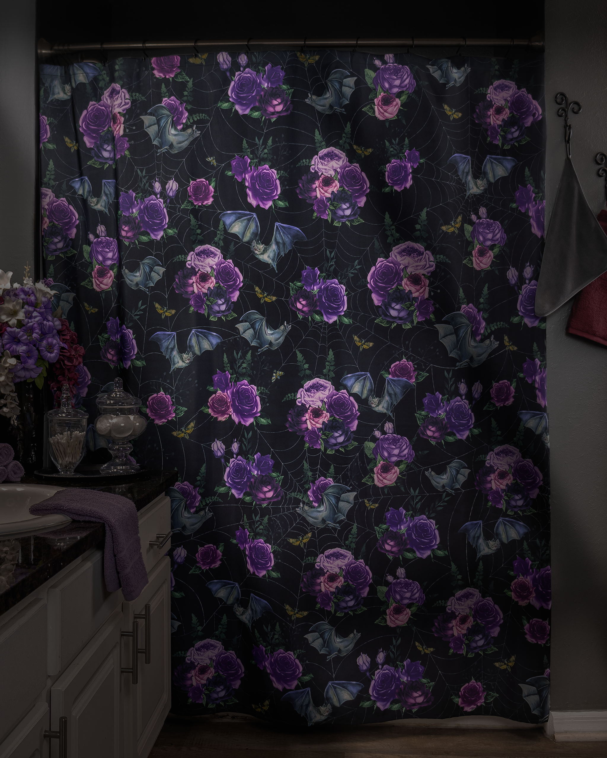 Gothic shower curtain deals