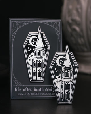 Enamel Pin - Coffin Castle - 2"