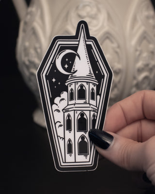 Matte "Coffin Castle" Sticker - 4"