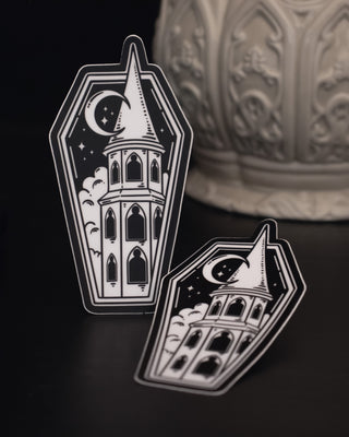 Matte "Coffin Castle" Sticker - 4"