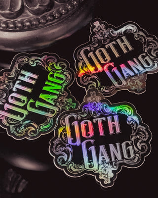 Holographic "Goth Gang" Sticker - 3"
