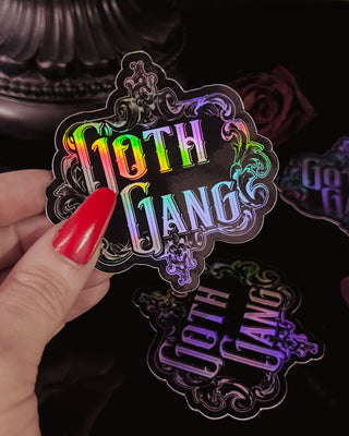 Holographic "Goth Gang" Sticker - 3"