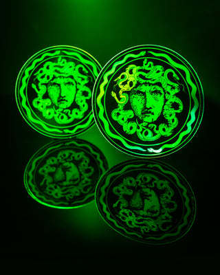 Holographic Green "Medusa" Sticker - 3"