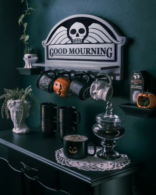 Good Mourning Mug Shelf