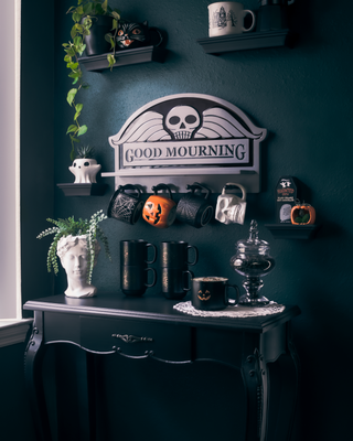 Good Mourning Mug Shelf