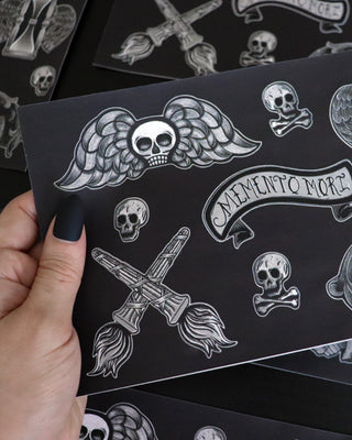 Sticker Sheet "Memento Mori" - Matte Vinyl