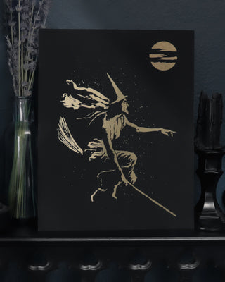 Gold "Witch" Foiled Art Print