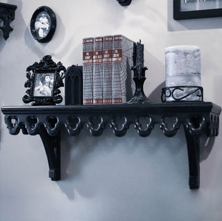 Large Gothic Revival Corbel Mantel Shelf