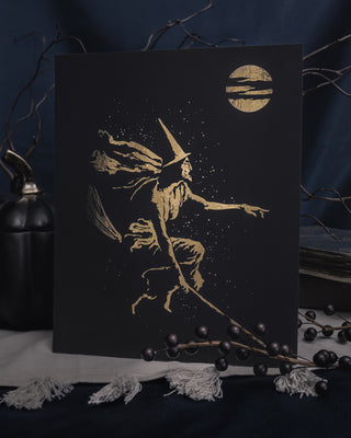 Gold "Witch" Foiled Art Print