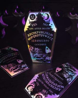 Holographic "Coffin Ouija" Sticker - 4"