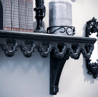 Large Gothic Revival Corbel Mantel Shelf