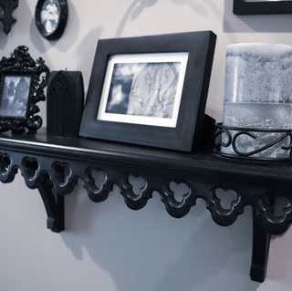 Large Gothic Revival Corbel Mantel Shelf