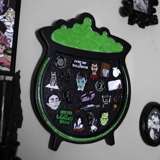 Cauldron Resin Pin Board- GLOW IN THE DARK