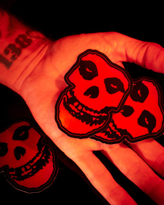 Holographic Red "Misfits Skull" Sticker - 3"