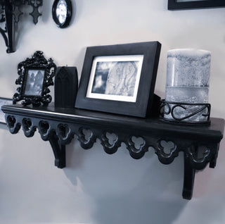 Large Gothic Revival Corbel Mantel Shelf